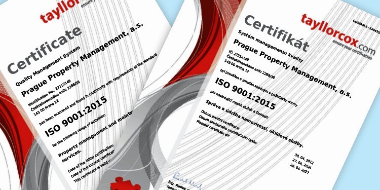 PPM má certifikaci ISO 9001:2015